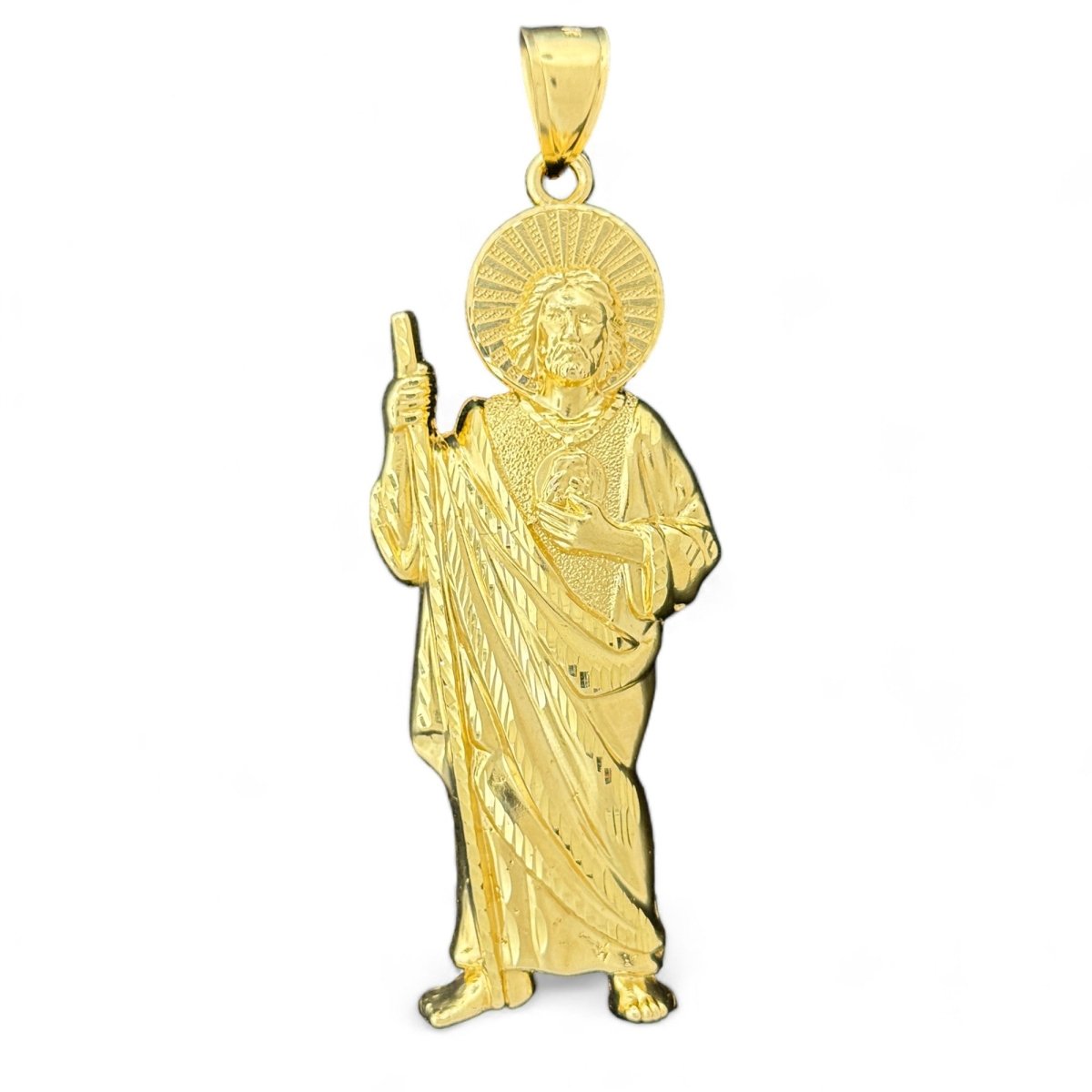 14KT Yellow Gold Big Size Saint Jude Pendant