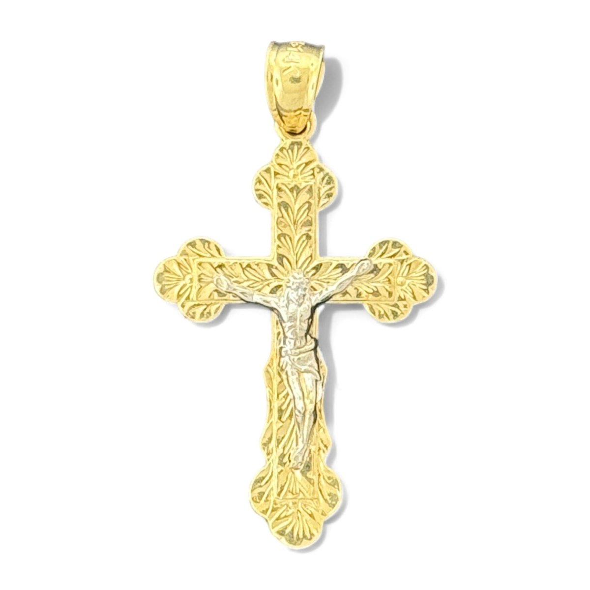 14KT Yellow Gold Classic Crucifix Pendant - 1.97g