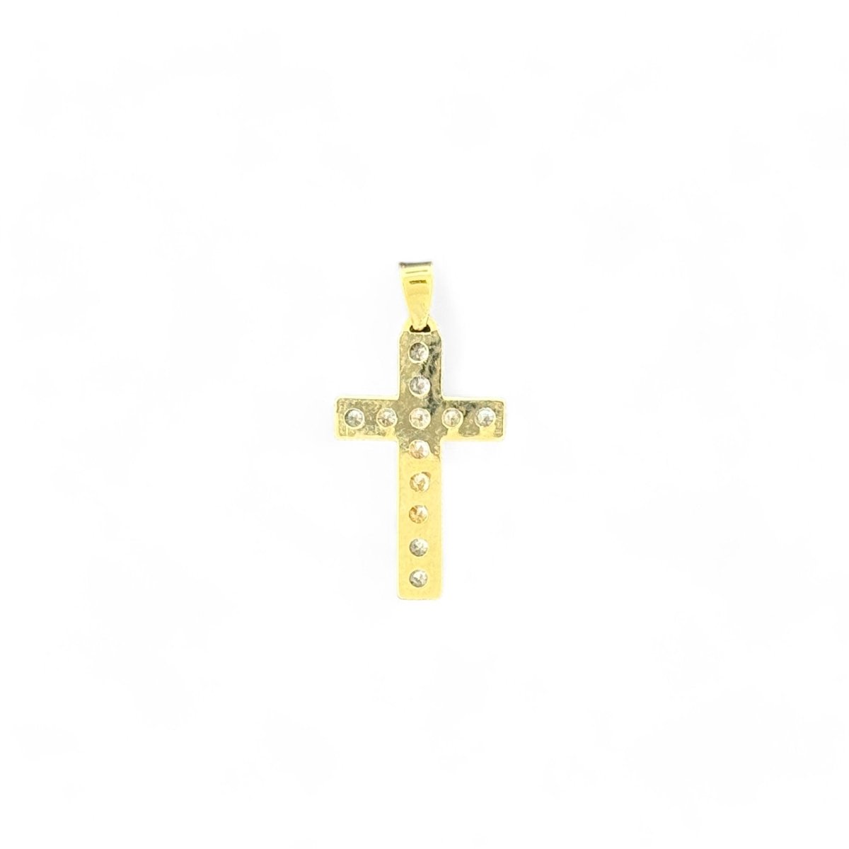 14KT Yellow Gold Ornate Crucifix Pendant - 0.85gms