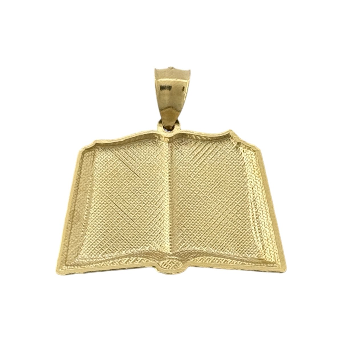 14KT Yellow Gold Our Father Prayer Book Pendant