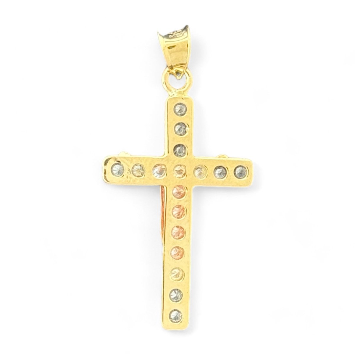 14KT Yellow Gold Petite Crucifix Pendant - 1.23g