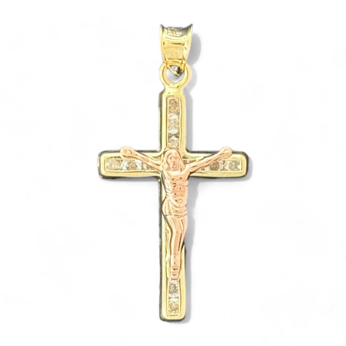 14KT Yellow Gold Petite Crucifix Pendant - 1.23g