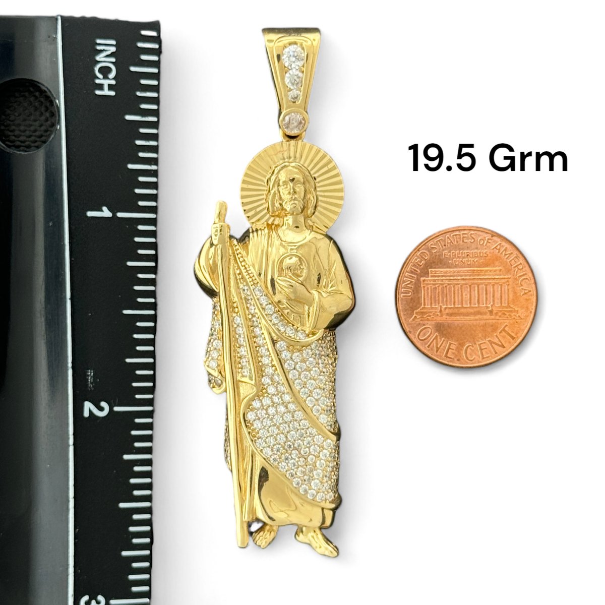 14KT Yellow Gold Saint Jude 3D Shape Pendants