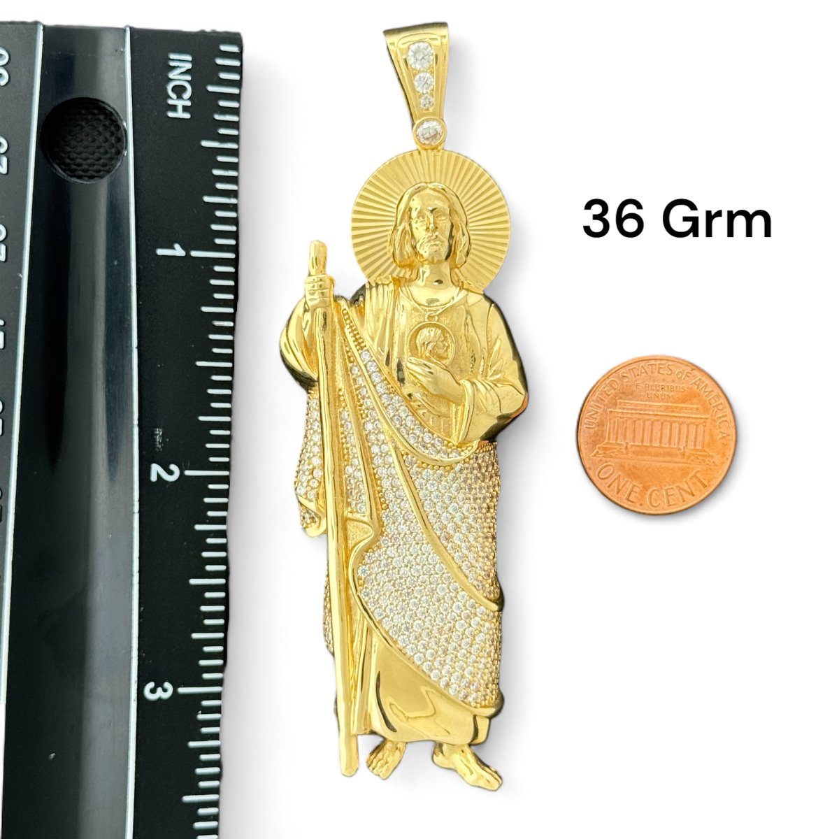 14KT Yellow Gold Saint Jude 3D Shape Pendants