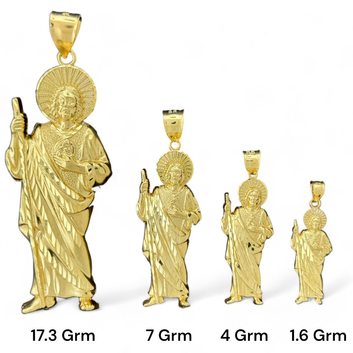 14KT Yellow Gold Saint Jude Pendants