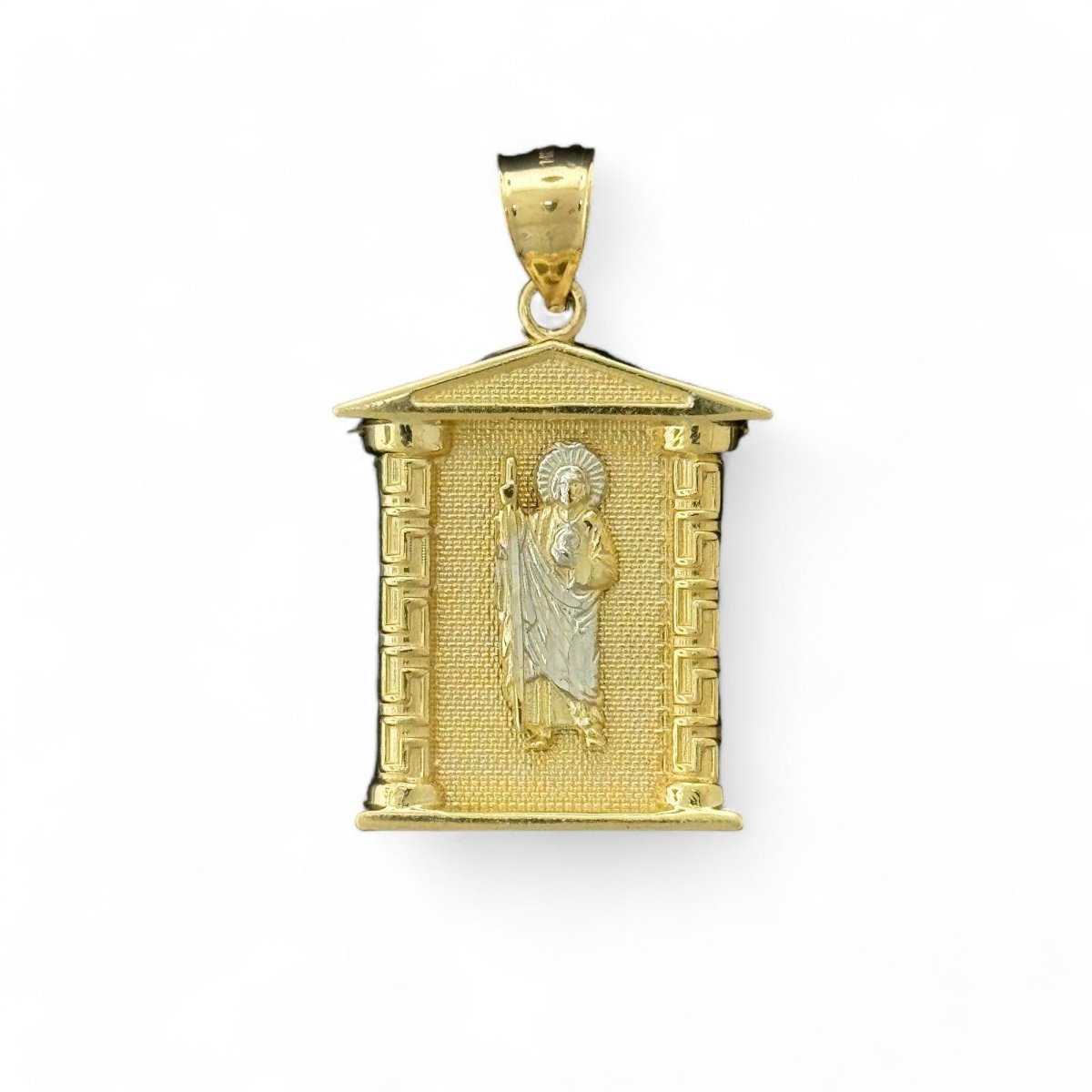 14KT Yellow Gold Saint Jude Temple Frame Pendant