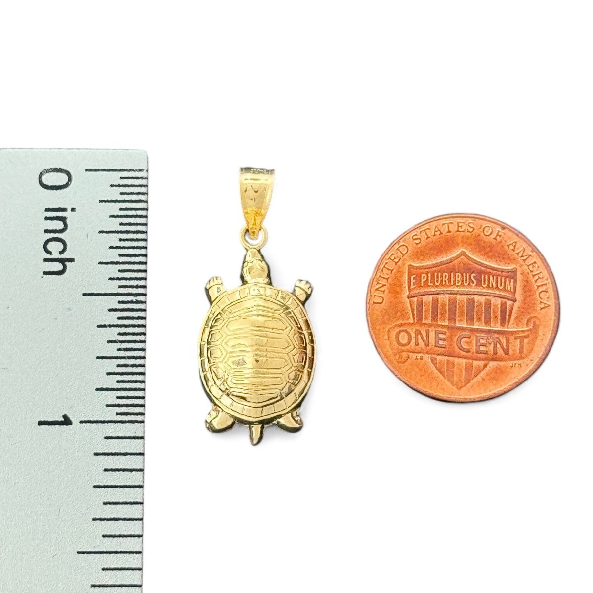 14KT Yellow Gold Small Turtle Pendant