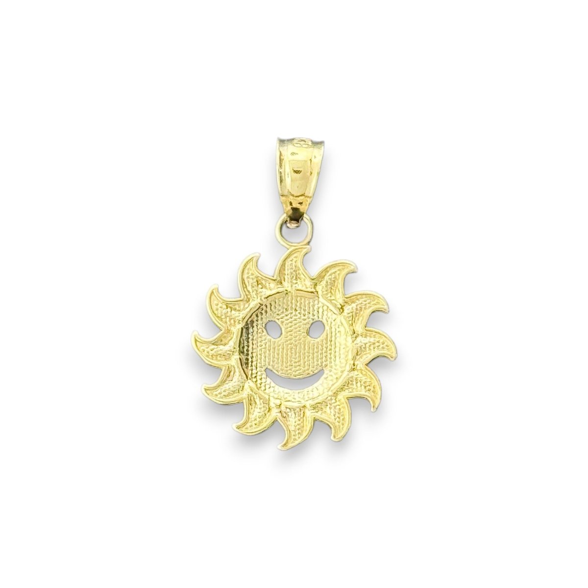 14KT Yellow Gold Smiling Sun Pendant