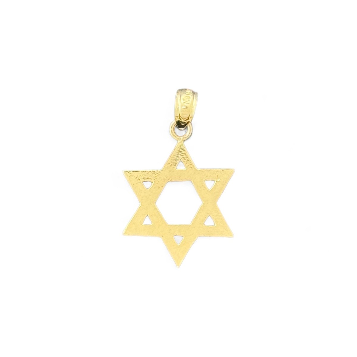 14KT Yellow Gold Star of David Pendant