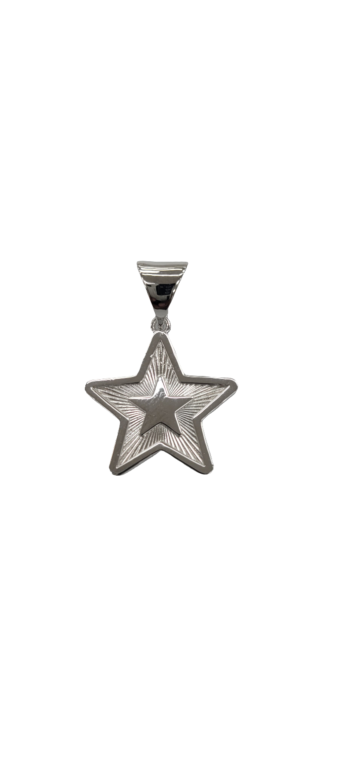 Silver star pendant 