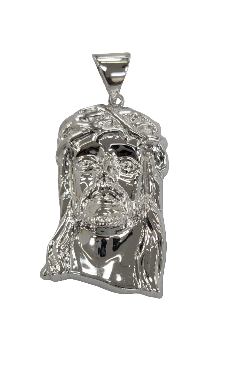 Silver Jesus pendant 