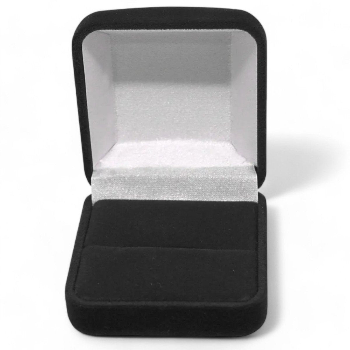 Black Velvet Ring Box - Perfect for Engagement, Wedding, and Gift Presentation