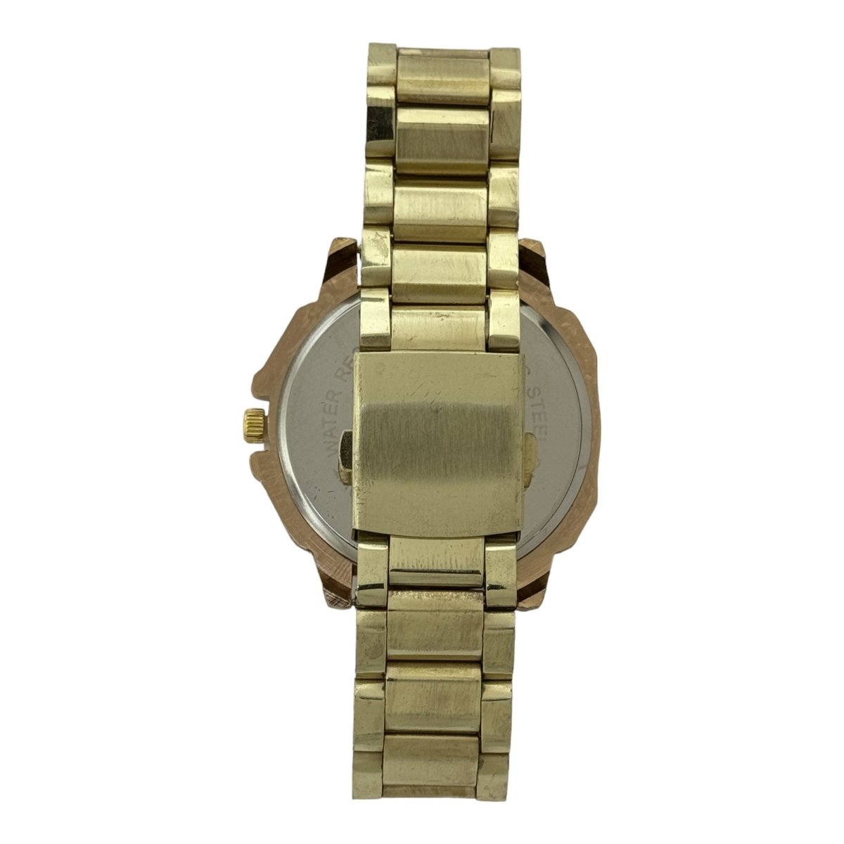 Captain Bling Masonic Gold Stainless Steel Watch: Compass