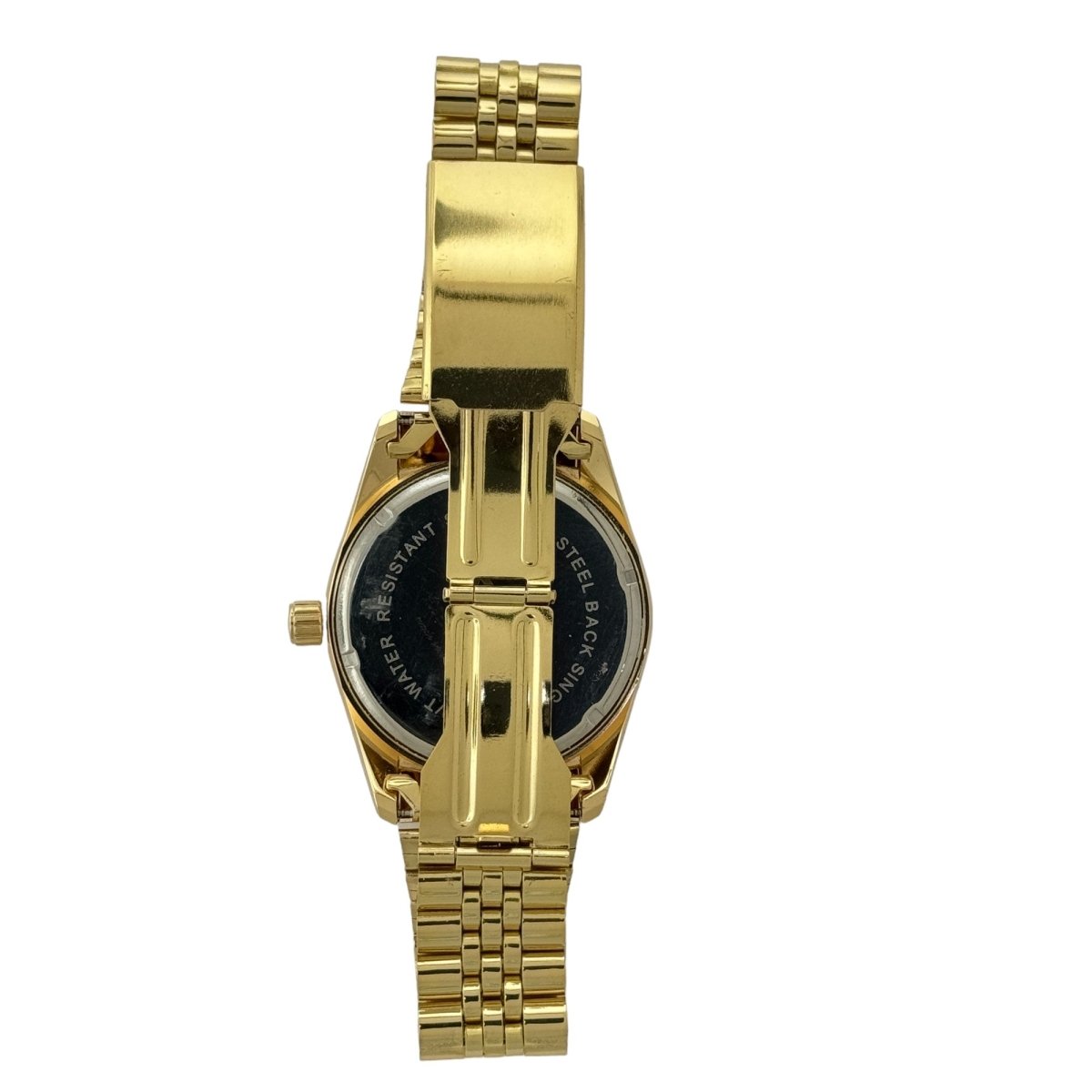 Captain Bling Masonic Gold Stainless Steel Watch: Gold Tone