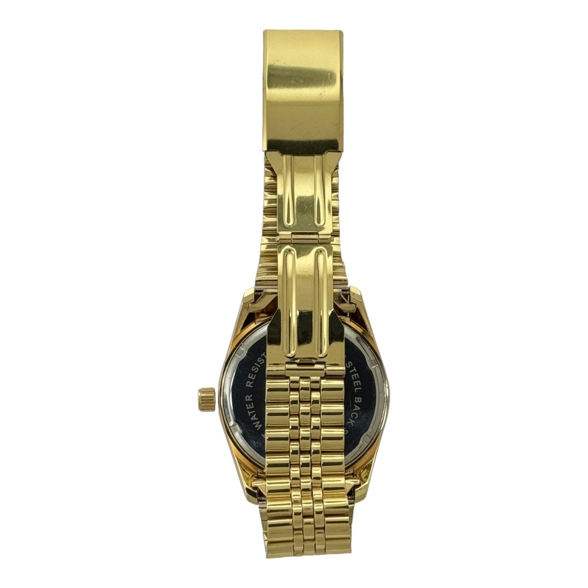 Captain Bling Masonic Gold Stainless Steel Watch: Gold Tone