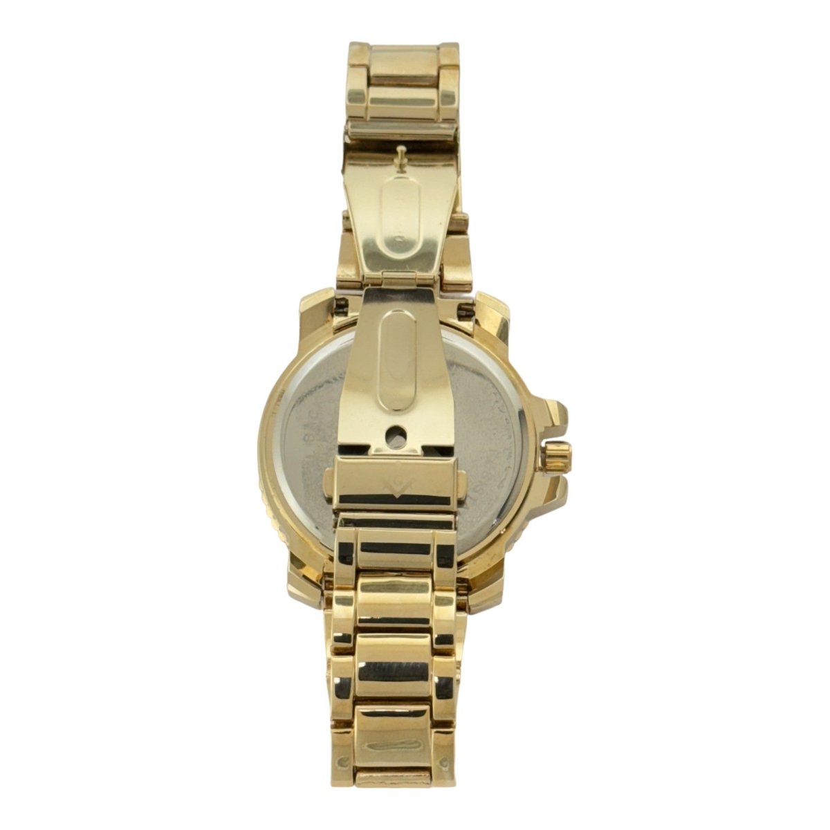 Captain Bling Masonic Gold Stainless Steel Watch: Pave Edition