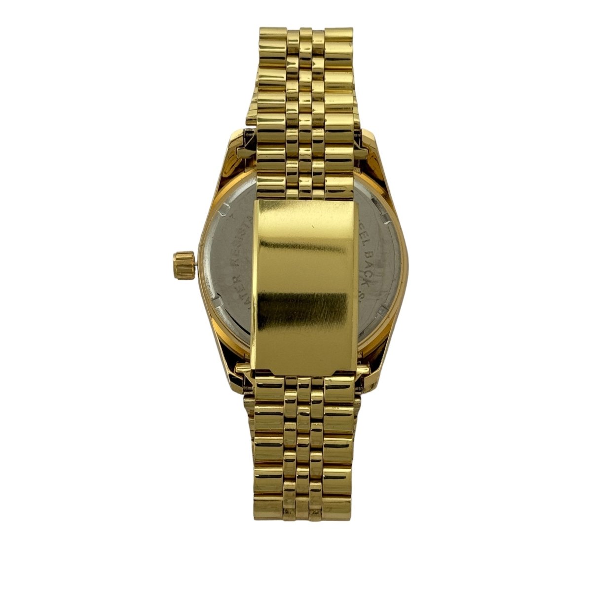 Captain Bling Masonic Gold Stainless Steel Watch:Red Tone