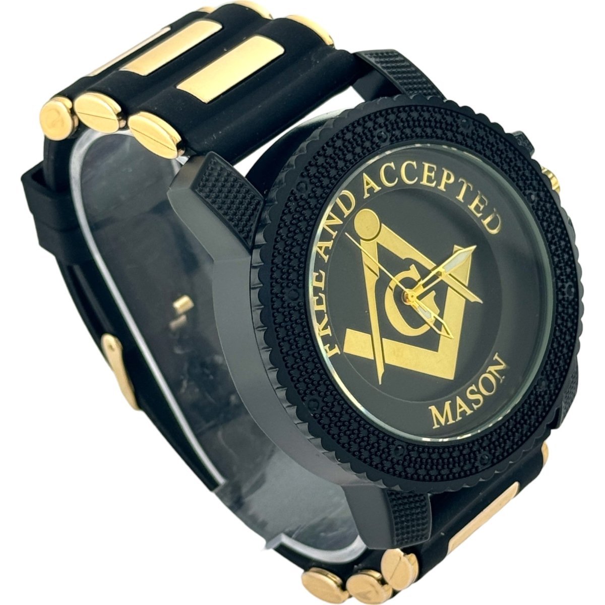 Captain Bling Masonic Silicone Watch - Black