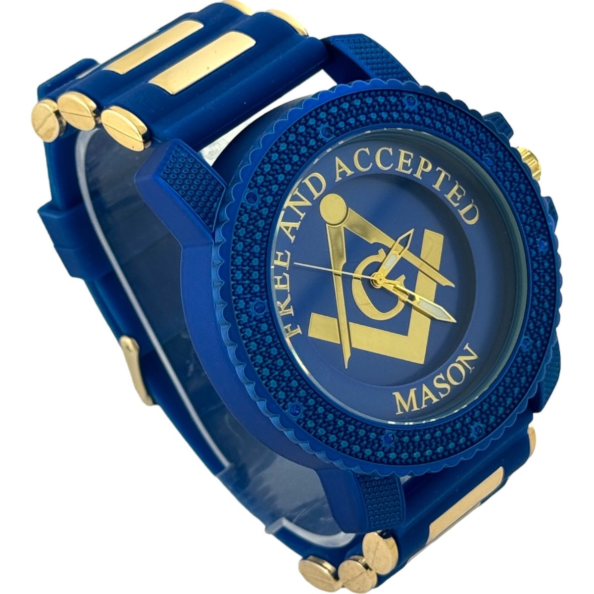 Captain Bling Masonic Silicone Watch - Blue