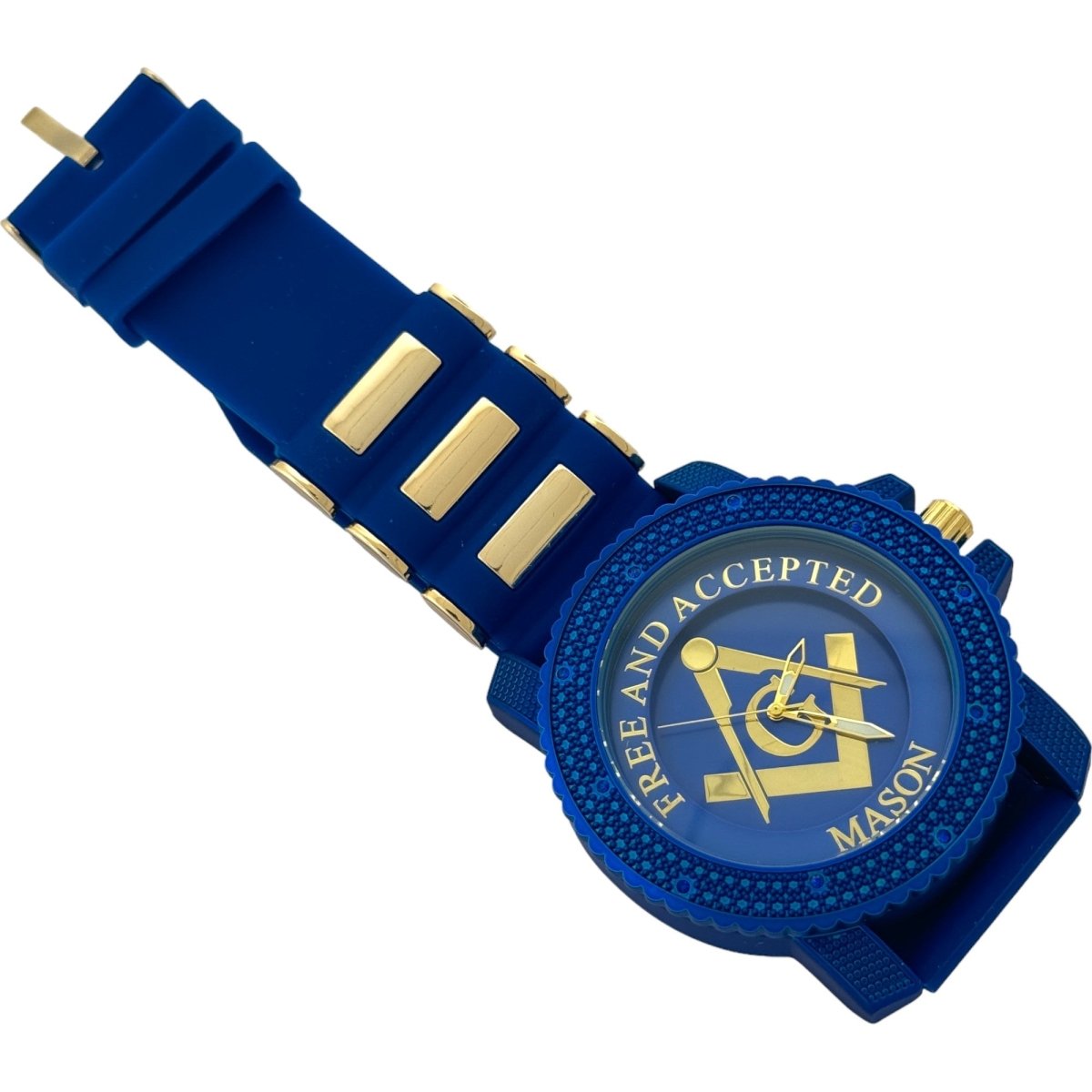 Captain Bling Masonic Silicone Watch - Blue