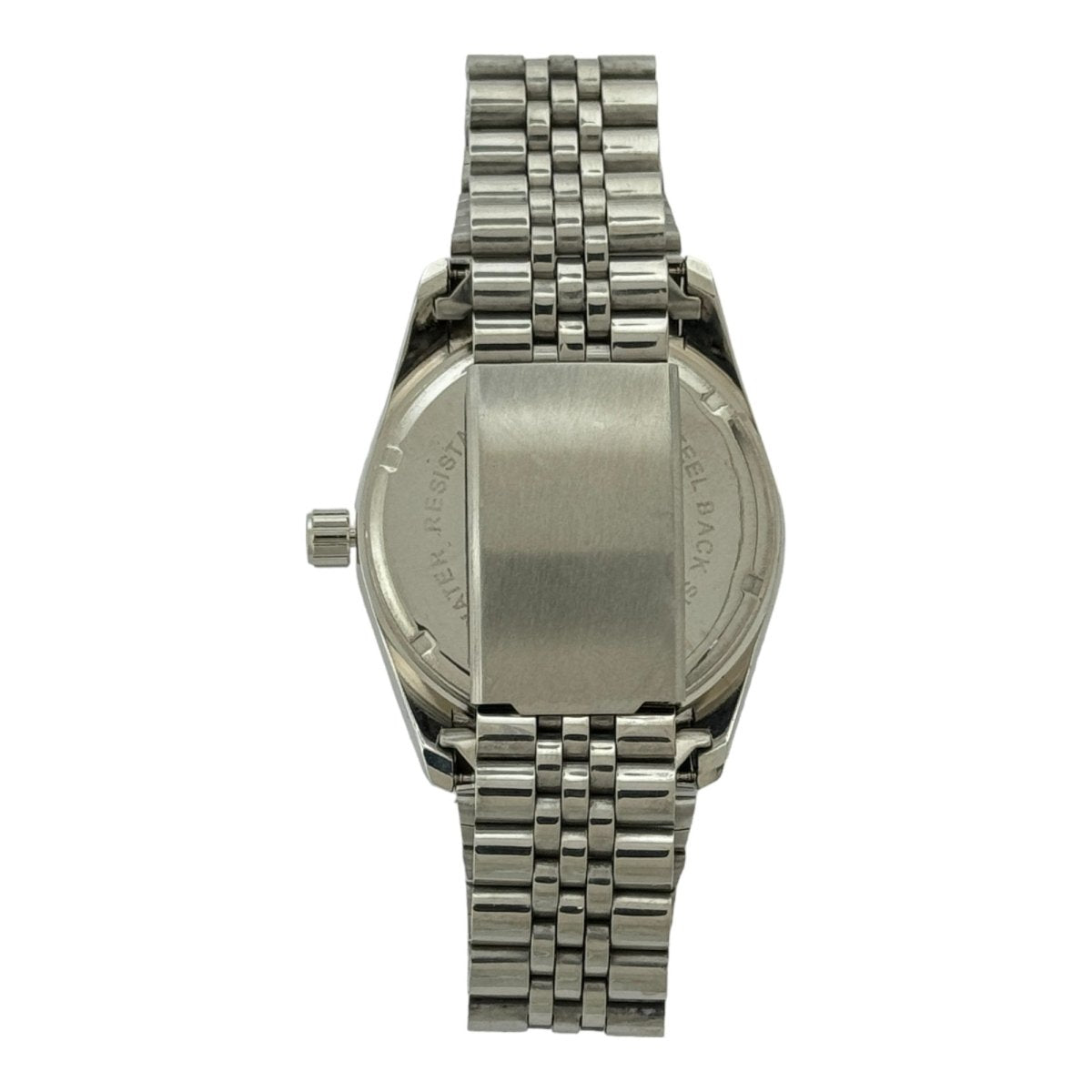 Captain Bling Masonic Silver Stainless Steel Watch: Silver Tone