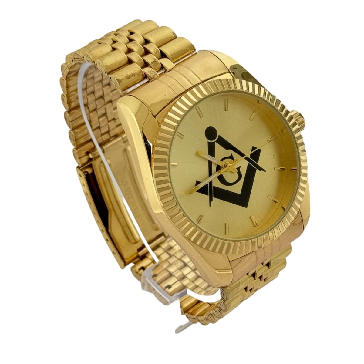 Masonic Gold Stainless Steel Watch