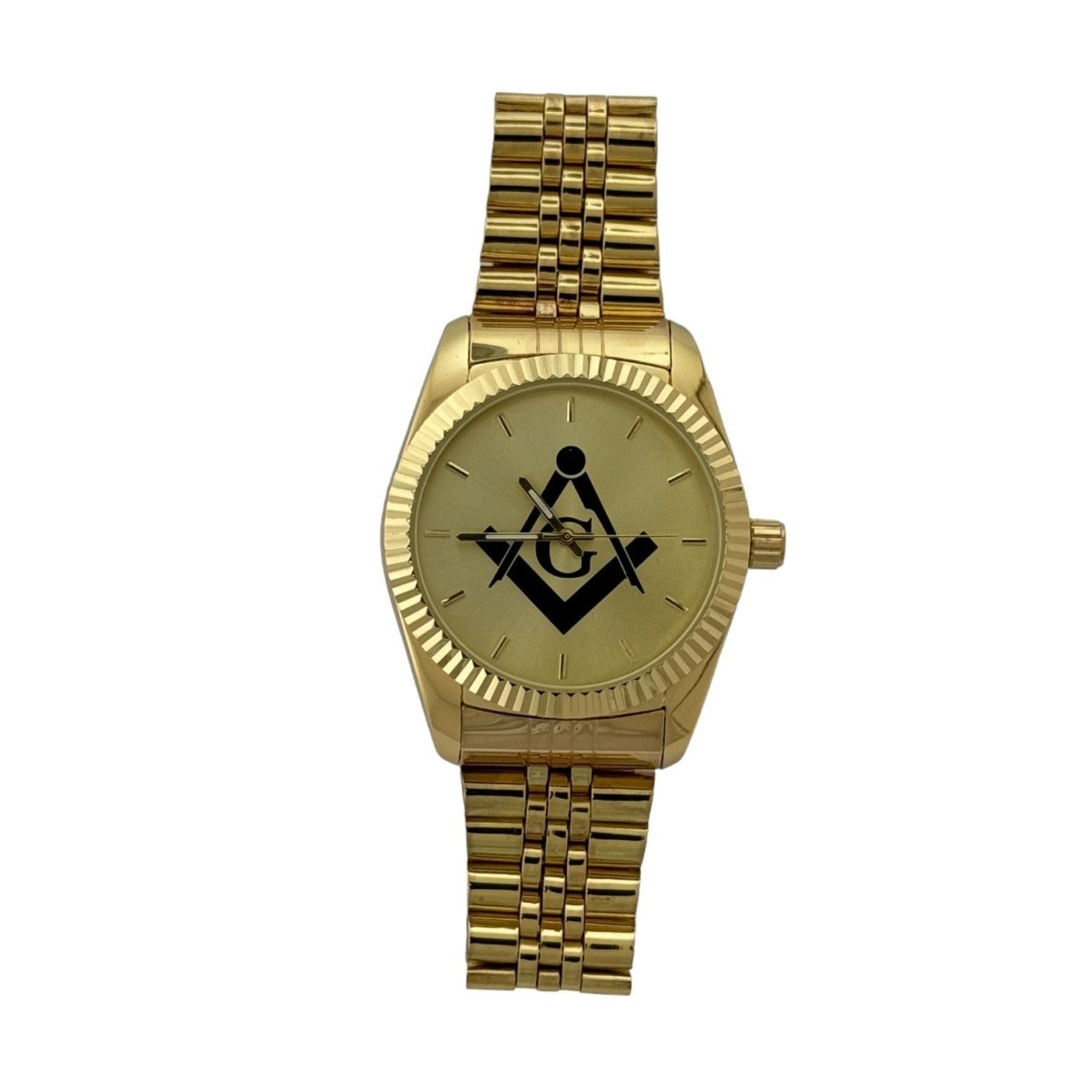 Masonic Gold Stainless Steel Watch