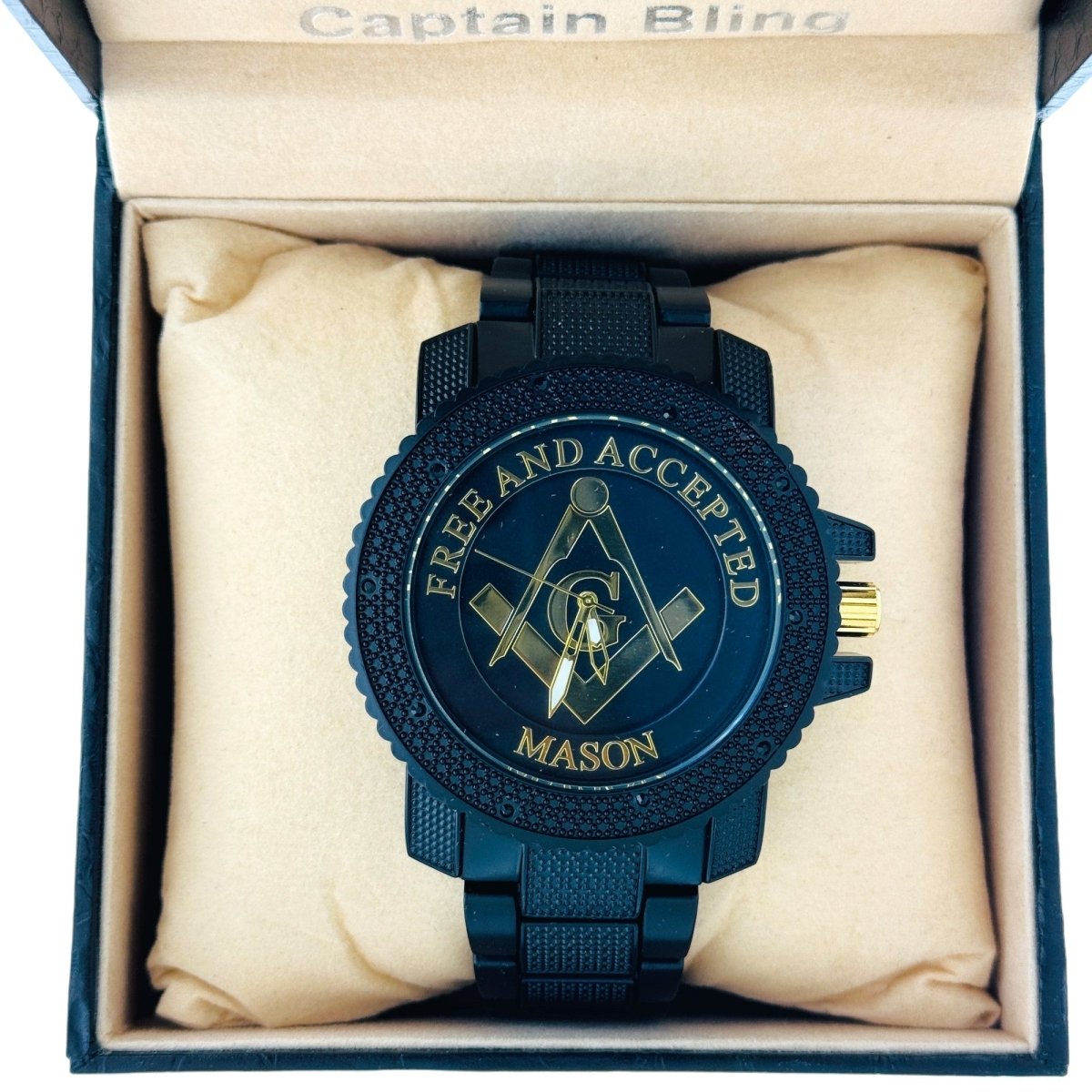 Masonic Watch Free and Accepted, wm 1029 black