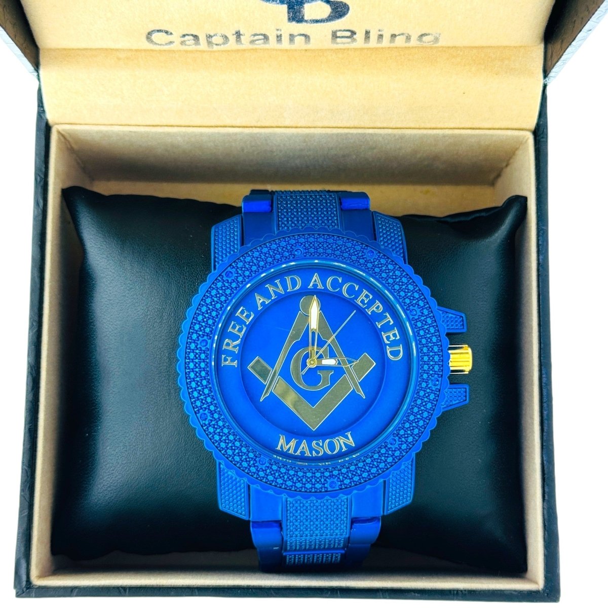 Masonic Watch Free and Accepted , WM 1029 blue