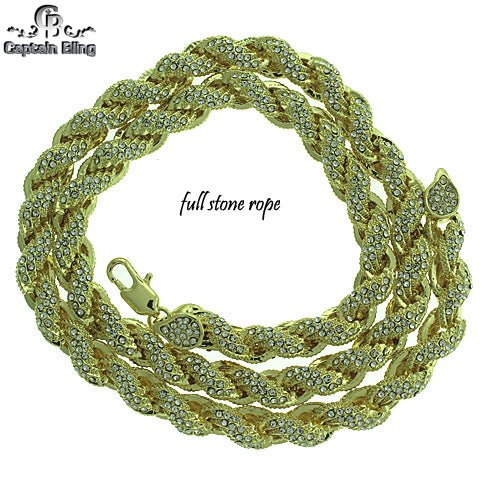 MICRO PAVE ICED OUT ROPE